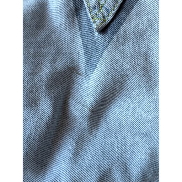 Levi’s S Light Wash Denim Fashion Jacket Medium Wash Touches Exaggerated Details - Picture 6 of 9